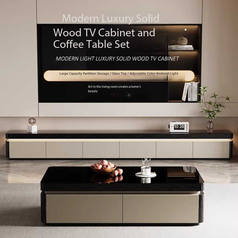 Sustainable Living Spaces - 모던 디자인 슬라이딩 도어 TV 스탠드